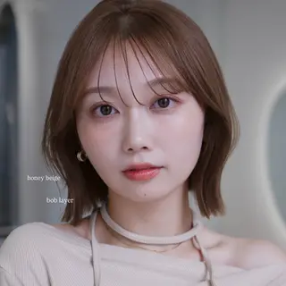 ショート ばんちなつ / ボブ/透明感カラーのヘアスタイル