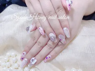 ネイル 🫧🩵ふわりん 🎀🧸のネイルデザイン