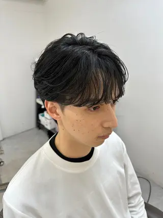 ショート パーマ メンズ Je suis heureuse Union所属・佐藤 ふみやのヘアスタイル