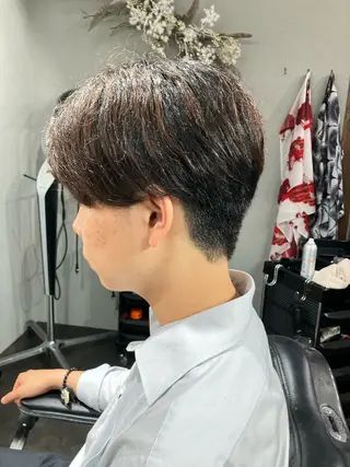 ショート メンズ メンズ/ケアパーマ /hayashiのヘアスタイル