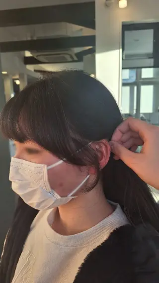 ミディアム 安藤 真由のヘアスタイル