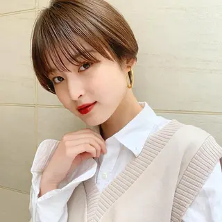 ショート カラー 🌱小顔ヘア/ボブ ミディアム/双葉🌱のヘアスタイル
