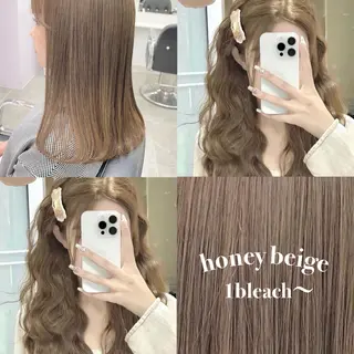 セミロング カラー ParveMix いしいまお🌼のヘアスタイル