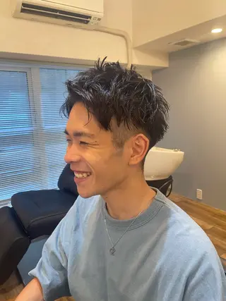 メンズ フリーランスシェアサロンルレイル所属・心斎橋/メンズ /ルレイル/地形真希のヘアスタイル