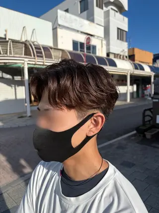 パーマ メンズ のどか 노도카のヘアスタイル