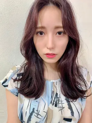 ロング カラー レイヤーカット ✨️進藤ひかりのヘアスタイル