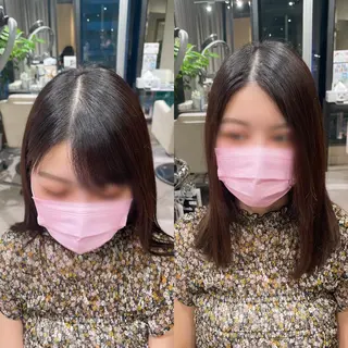 セミロング 🦋美髪／エクステ 🦋アベイクミのヘアスタイル