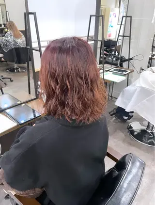 ミディアム パーマ Peg.hair所属・柔らかhair🤍 Rinaのヘアスタイル