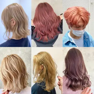 セミロング AHNKISM所属・トレンドレイヤー/ 透明感カラーのヘアスタイル