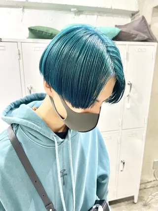 ショート カラー メンズ レイヤーカットとハイ トーン/HIROKIのヘアスタイル