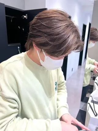 メンズ ショートボブ／川崎 子安健太のヘアスタイル