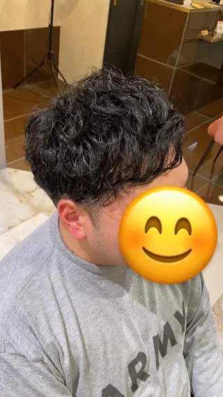 ショート パーマ メンズ CIEL天六店 三上春のヘアスタイル