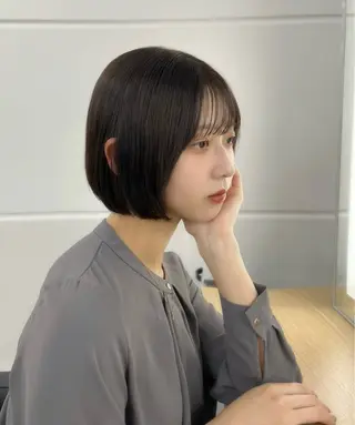 ショート 縮毛矯正/ハイトーン /パーマ/前原汐🎐のヘアスタイル