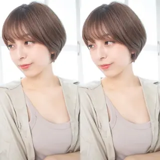 ショート カラー LA KING GINZA TOKYO所属・🧡ショートの達人 🧡SHOのヘアスタイル