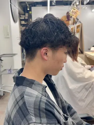 ショート メンズ パーマ メンズパーマ/ メンズカット/タクヤのヘアスタイル