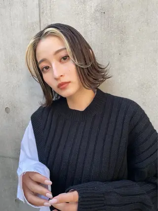 ミディアム フラミューム 伊勢崎のヘアスタイル