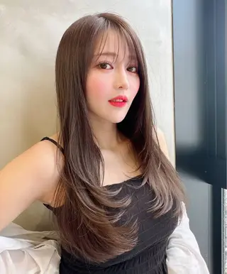 ロング 透明感カラー カラー/坂口心都のヘアスタイル