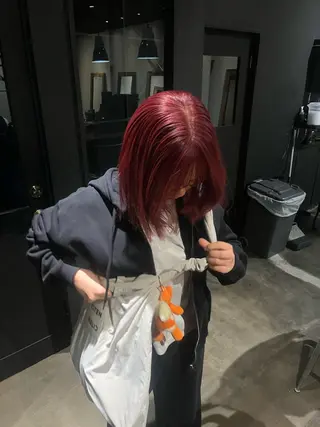 ミディアム anri/梅田/ 透明感カラーのヘアスタイル