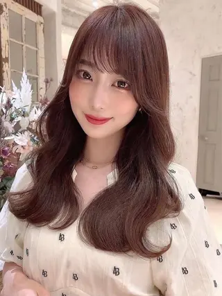 ロング カラー 透明感カラー🤎 中川智帆のヘアスタイル