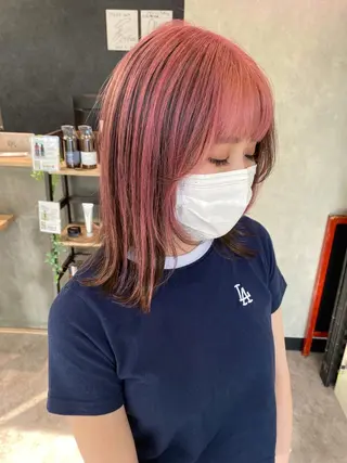 ミディアム カラー 🕶️佐藤 海李🐏のヘアスタイル
