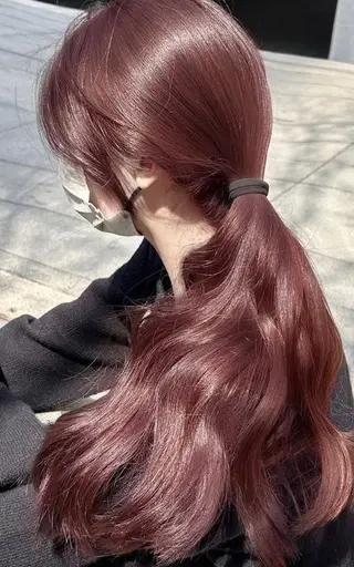 ロング カラー 🥀トレンド暖色⛓️ YUTOのヘアスタイル