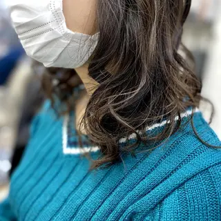 セミロング パーマ カラー 似合わせ小顔カット 🌟神谷 ヨシタカのヘアスタイル