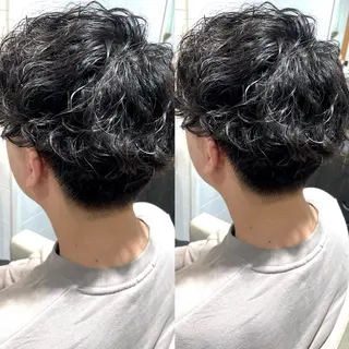 パーマ メンズ 髪改カラー/メンズ カット🪭スズキマリのヘアスタイル