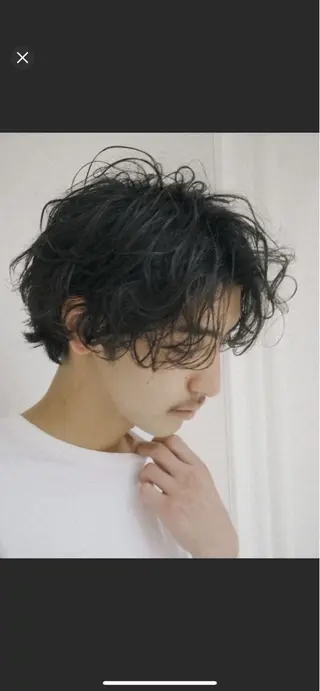 ショート パーマ メンズ knot by belle所属・野田 尚Jr.スタイリストのヘアスタイル