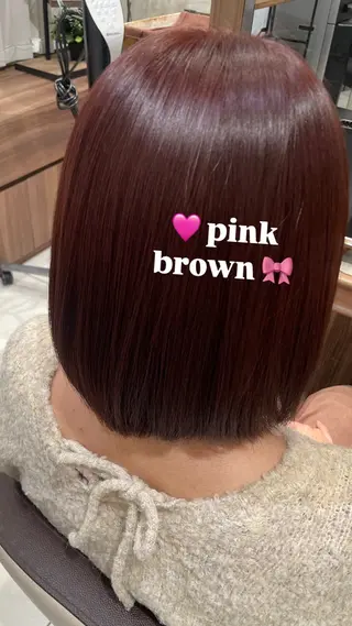 ミディアム カラー 暖色/くびれヘア/ Misakiのヘアスタイル