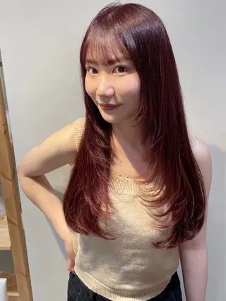ミディアム 村上 綾音のヘアスタイル