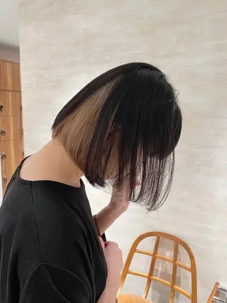 ミディアム カラー 高橋 涼香のヘアスタイル