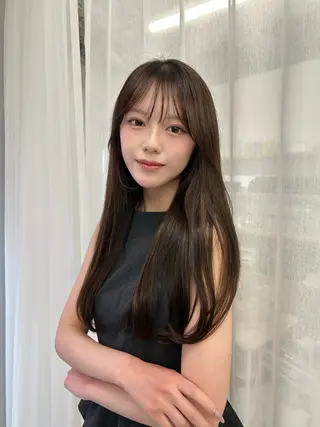 ロング Happiness王寺所属・髪質改善カラー 🫧萩原のヘアスタイル