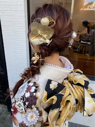 ヘアアレンジ ALVAREZ BARBER SHOP所属・takebuchi harukaのヘアスタイル