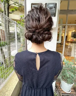 セミロング カラー ヘアアレンジ ホンダリサコ 透明感カラー/ボブのヘアスタイル