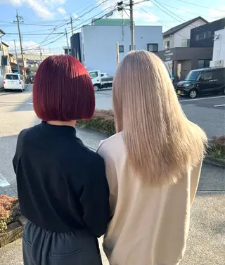 ロング カラー 池本 勇大のヘアスタイル