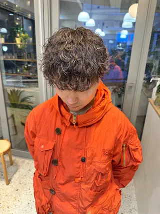 パーマ メンズ ハマベ イクト FLORENのヘアスタイル