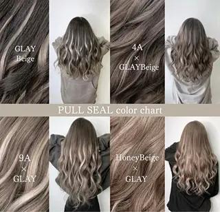 セミロング カラー RIRŪA所属・プルシールエクステ ちゃきのヘアスタイル