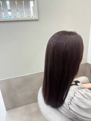 ロング カラー 池田 蘭のヘアスタイル
