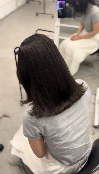 ミディアム 💖ベージュ💖 MEARIのヘアスタイル