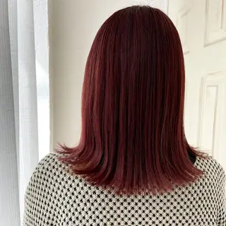 セミロング カラー fio マナミのヘアスタイル