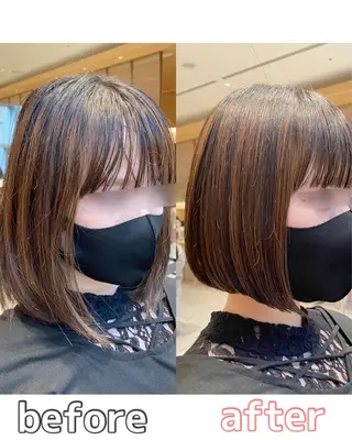 ショート カラー パーマ ヘアアレンジ 小野寺瑞希 /最小顔カットのヘアスタイル