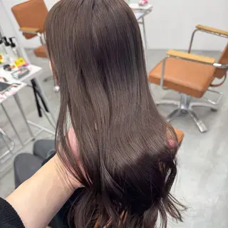 ロング カラー ヘアアレンジ ブリーチなしカラー /ベージュ/安形翔のヘアスタイル