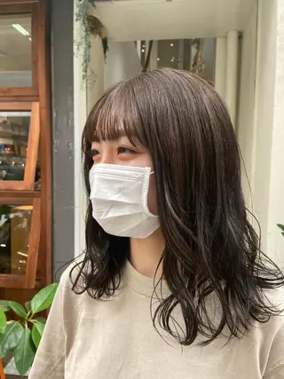 セミロング nico🏁 rihoのヘアスタイル