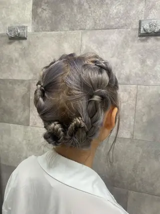 ミディアム ヘアアレンジ ナチュラル×色気パ ーマ 渋谷/マナミのヘアスタイル