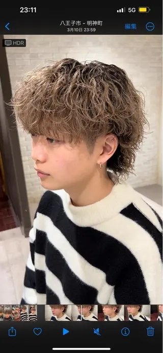 パーマ メンズ 【メンズ特化美容師】 🐍NAO🐍のヘアスタイル