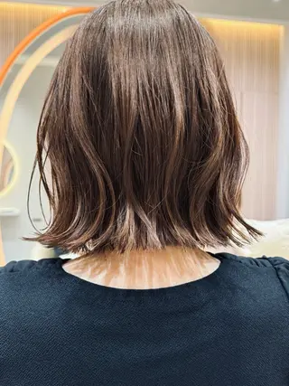 ミディアム 🩵縮毛矯正・ボブ 岩原朋也🩵のヘアスタイル