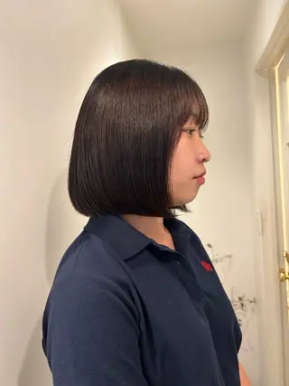 ミディアム 湯浅 美葉のヘアスタイル