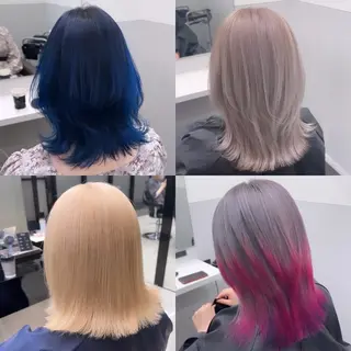 カラー salowin iori原宿B1店所属・ハイトーン/髪質改善 原宿𝑺𝑬𝑵𝑨のヘアスタイル