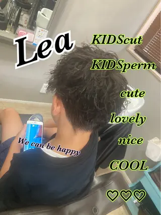 パーマ キッズ Hair room Leaのヘアスタイル