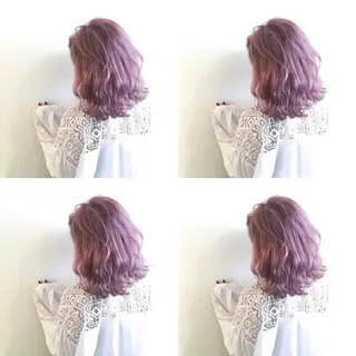 ミディアム カラー なんば髪質改善カラー Ardoreのヘアスタイル